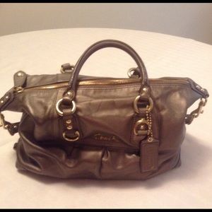 Coach Gold Purse 12"X7"